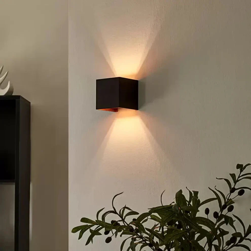 Verstelbare LED Wandlamp Modern Warm Wit Aluminium Design Cube voor Hal en Woonkamer