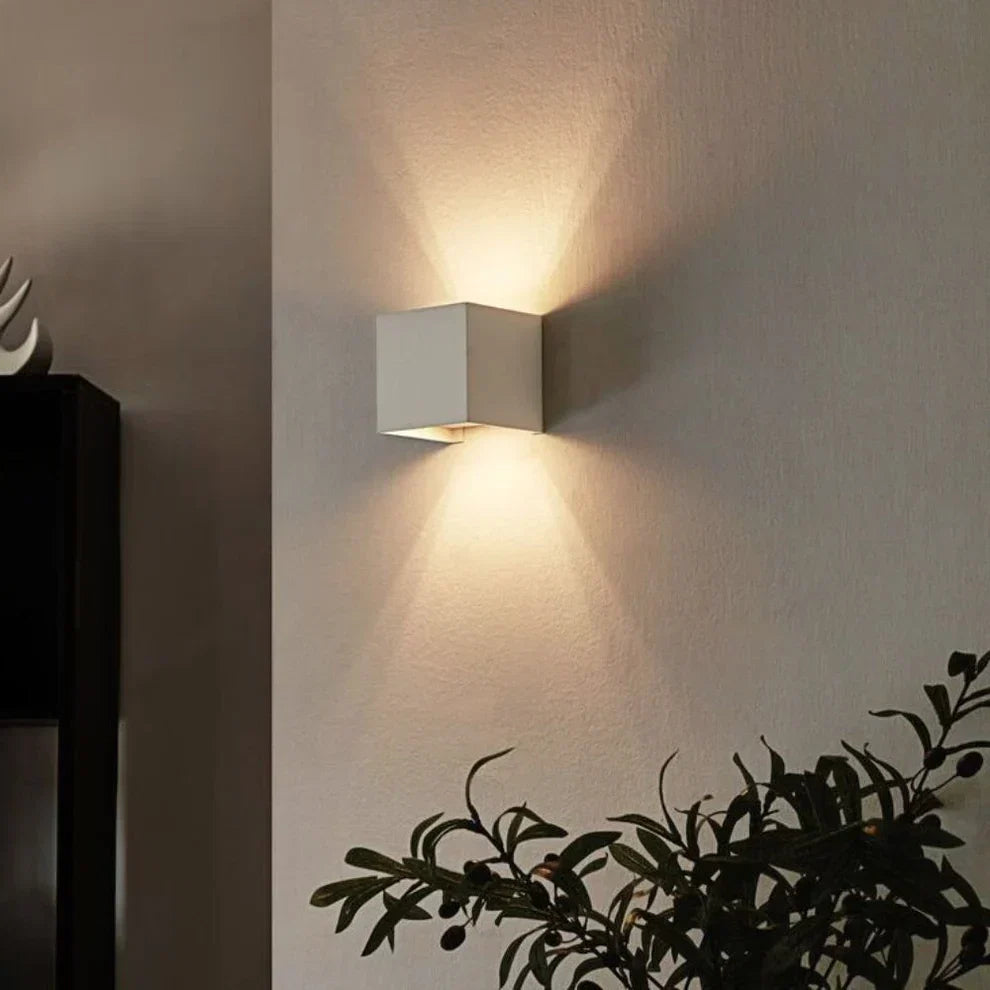 Verstelbare LED Wandlamp Modern Warm Wit Aluminium Design Cube voor Hal en Woonkamer