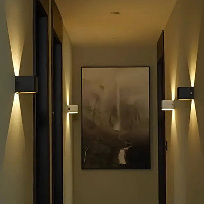 Verstelbare LED Wandlamp Modern Warm Wit Aluminium Design Cube voor Hal en Woonkamer