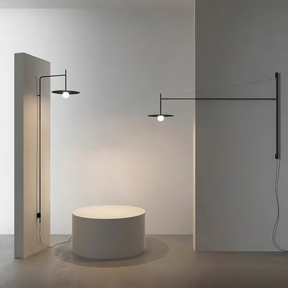 Verstelbare Wandlamp met Zwenkarm | Mondgeblazen Glazen Kap | Stekkermodel