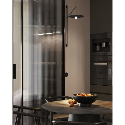Verstelbare Wandlamp met Zwenkarm | Mondgeblazen Glazen Kap | Stekkermodel