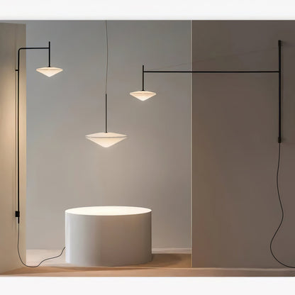 Verstelbare Wandlamp met Zwenkarm | Mondgeblazen Glazen Kap | Stekkermodel