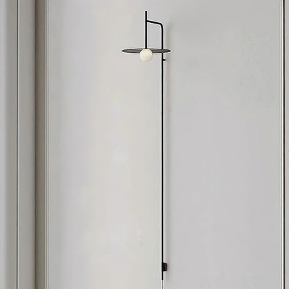 Verstelbare Wandlamp met Zwenkarm | Mondgeblazen Glazen Kap | Stekkermodel