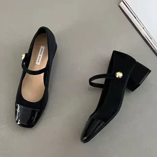 Vrouwen Hoge Hakken Vierkant Neus Elegant Schoenen
