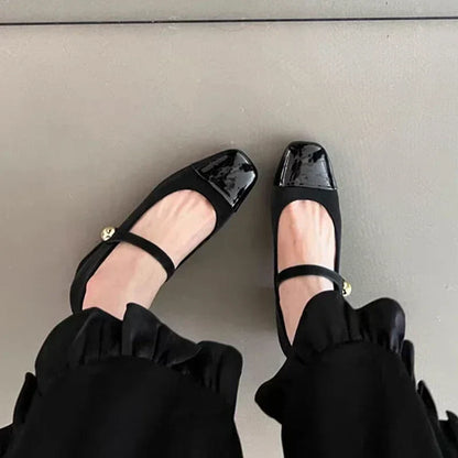 Vrouwen Hoge Hakken Vierkant Neus Elegant Schoenen