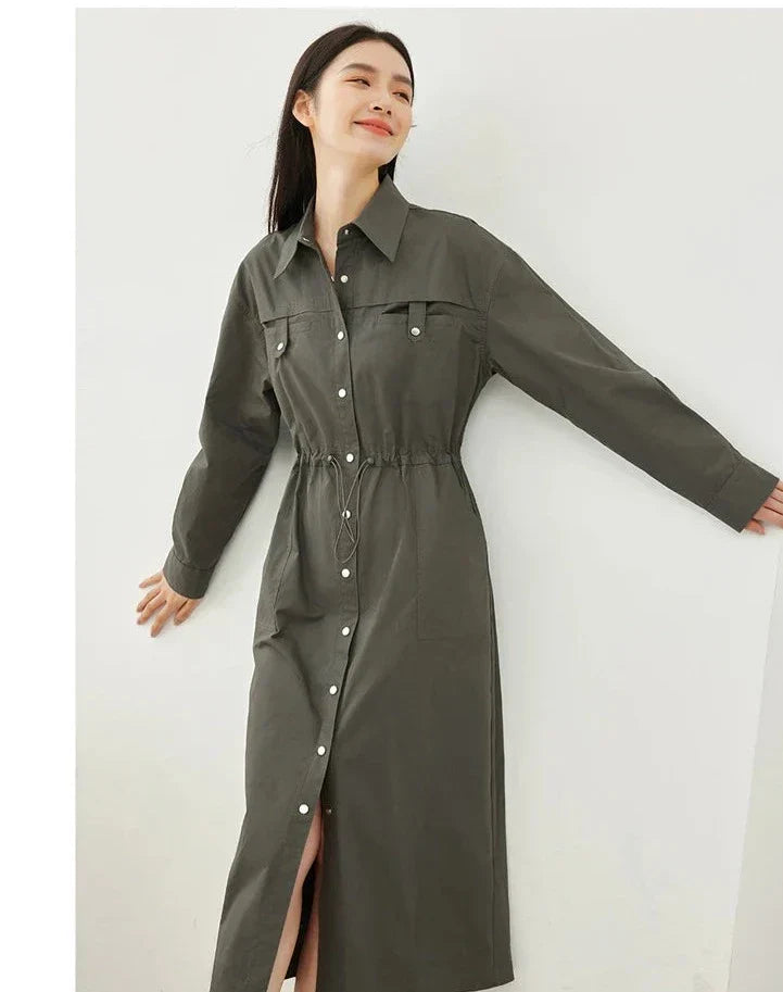 Vrouwen Cargo Jurk Katoen Zomer Comfortabel