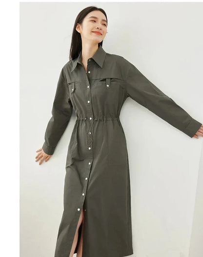 Vrouwen Cargo Jurk Katoen Zomer Comfortabel