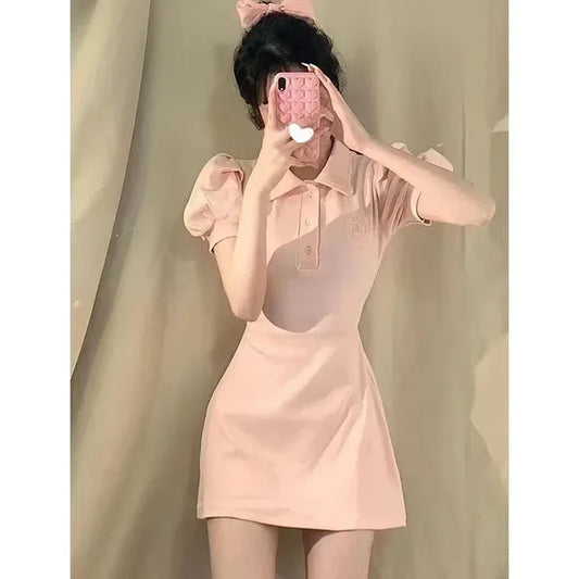 Korte Bodycon Jurk Vintage Stijl voor Vrouw - StudioMarella