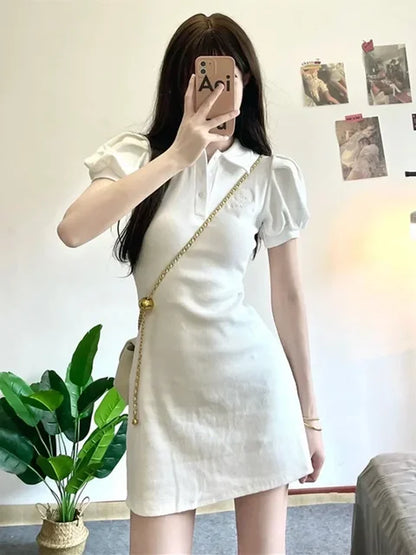 Korte Bodycon Jurk Vintage Stijl voor Vrouw