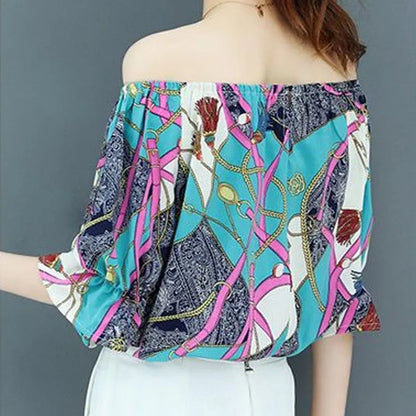 Vrouwen Blouse Zomerjurk Vlinderprints Bloemen