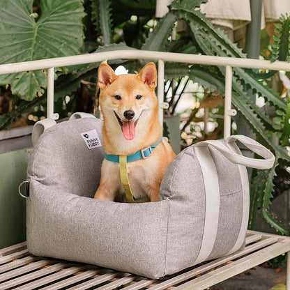 Autostoel Hondenmand First Class - Comfortabel Reiskussen voor Hond of Kat - Verstelbaar Wasbaar Autoreizen