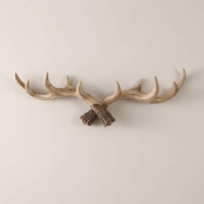 Wandkapstok Gewei Resin Haken Entree Hal Jassen Tassen Sleutels Ophangen Decoratief Rustiek Natuur Wanddecoratie