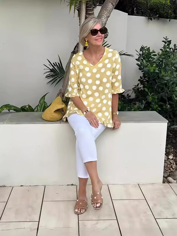 Vintage Print Top Dulce | Dames Top 2