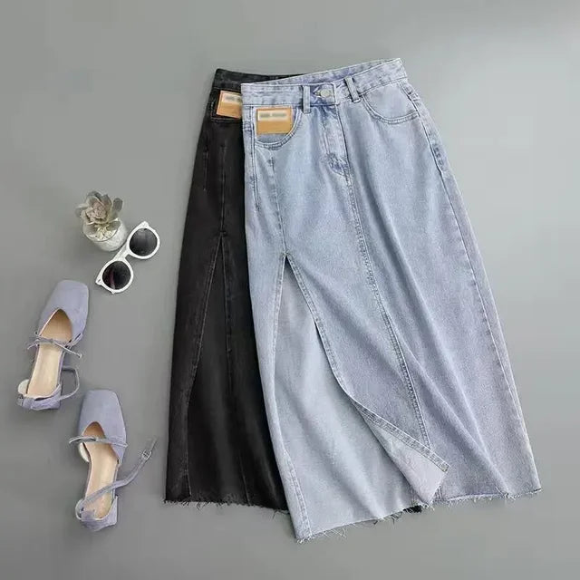 Zomerjurk voor Vrouwen Blauw Denim Kort Model - StudioMarella