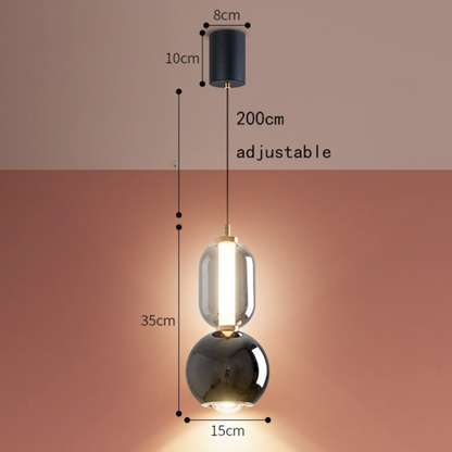 Virel Iron | Glasten Pendel Lamp | Modern en Functioneel