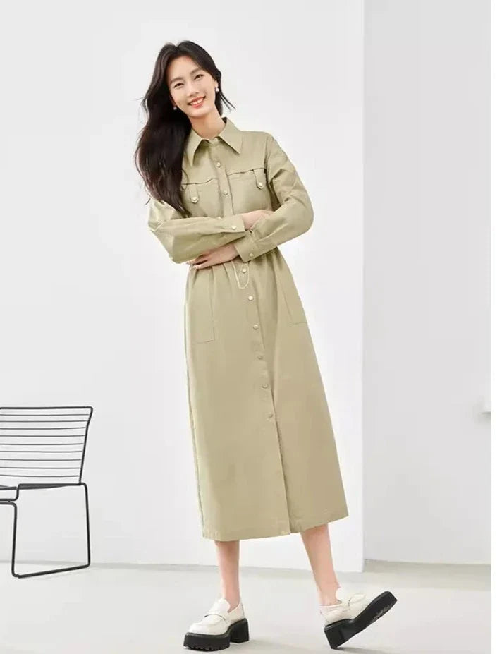 Cargo Jurk Modieuze Korte Mouw Zomerjurk