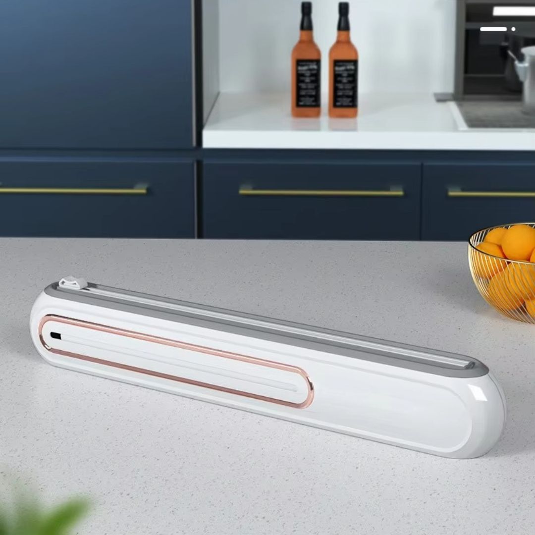Magnetische Foliedispenser voor Keuken – Compact met Geïntegreerde Snijder – BPA-vrij Kunststof