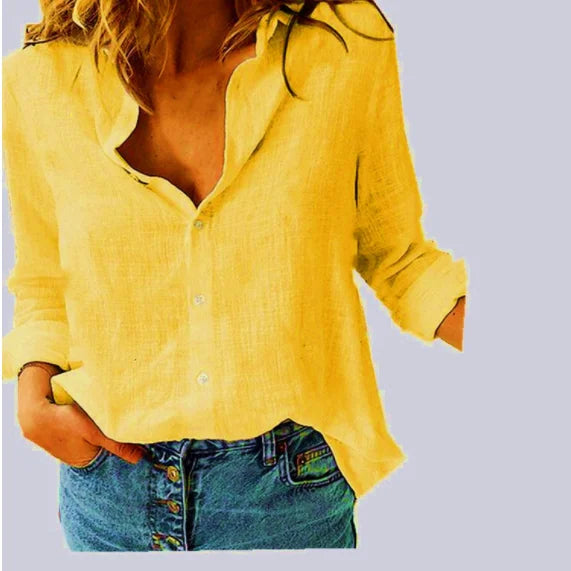 Vrouwelijke Blouses Elegantia Jurkhemd Stijl