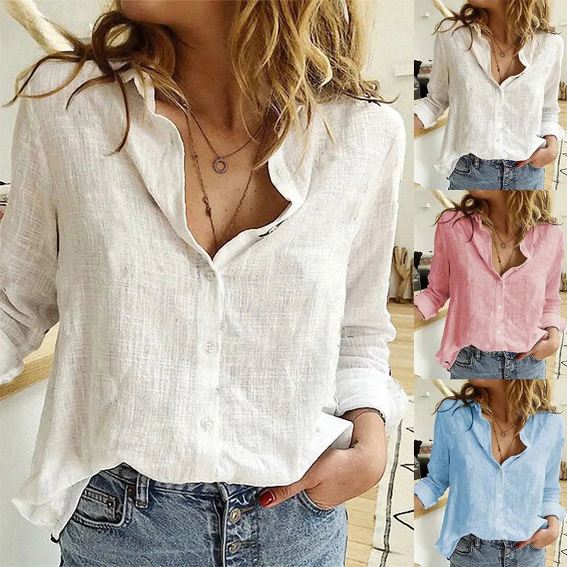 Vrouwelijke Blouses Elegantia Jurkhemd Stijl