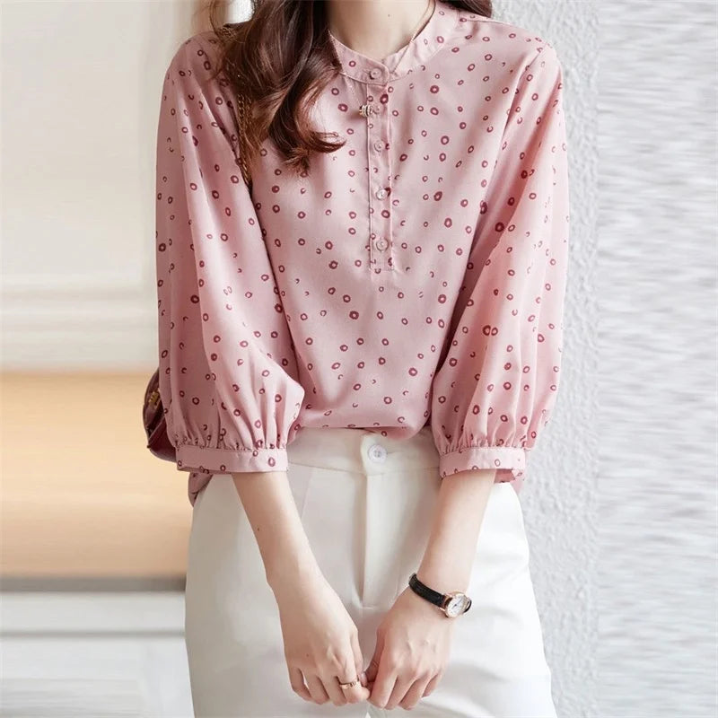 Vrouwelijke Blouses Lente Zomer Stijl Vrolijk