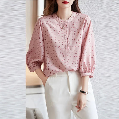 Vrouwelijke Blouses Lente Zomer Stijl Vrolijk