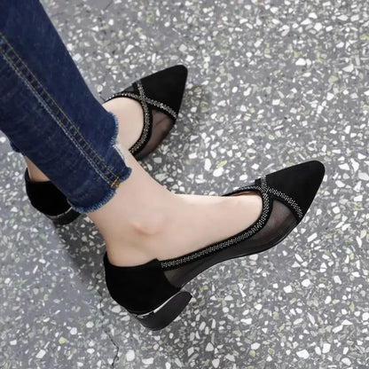 Vrouw Pumps Zomer Stijlvol Hoge Hak