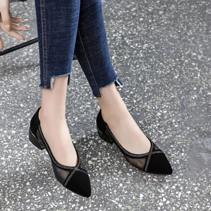 Vrouw Pumps Zomer Stijlvol Hoge Hak