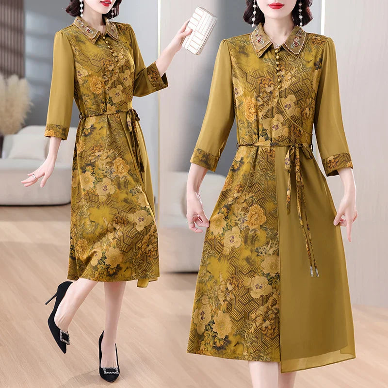 Boho Maxi Jurk met Bloemen voor Zomerse Avonden
