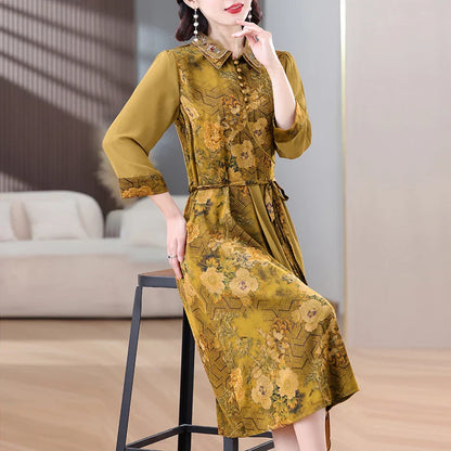 Boho Maxi Jurk met Bloemen voor Zomerse Avonden