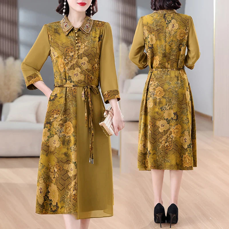 Boho Maxi Jurk met Bloemen voor Zomerse Avonden