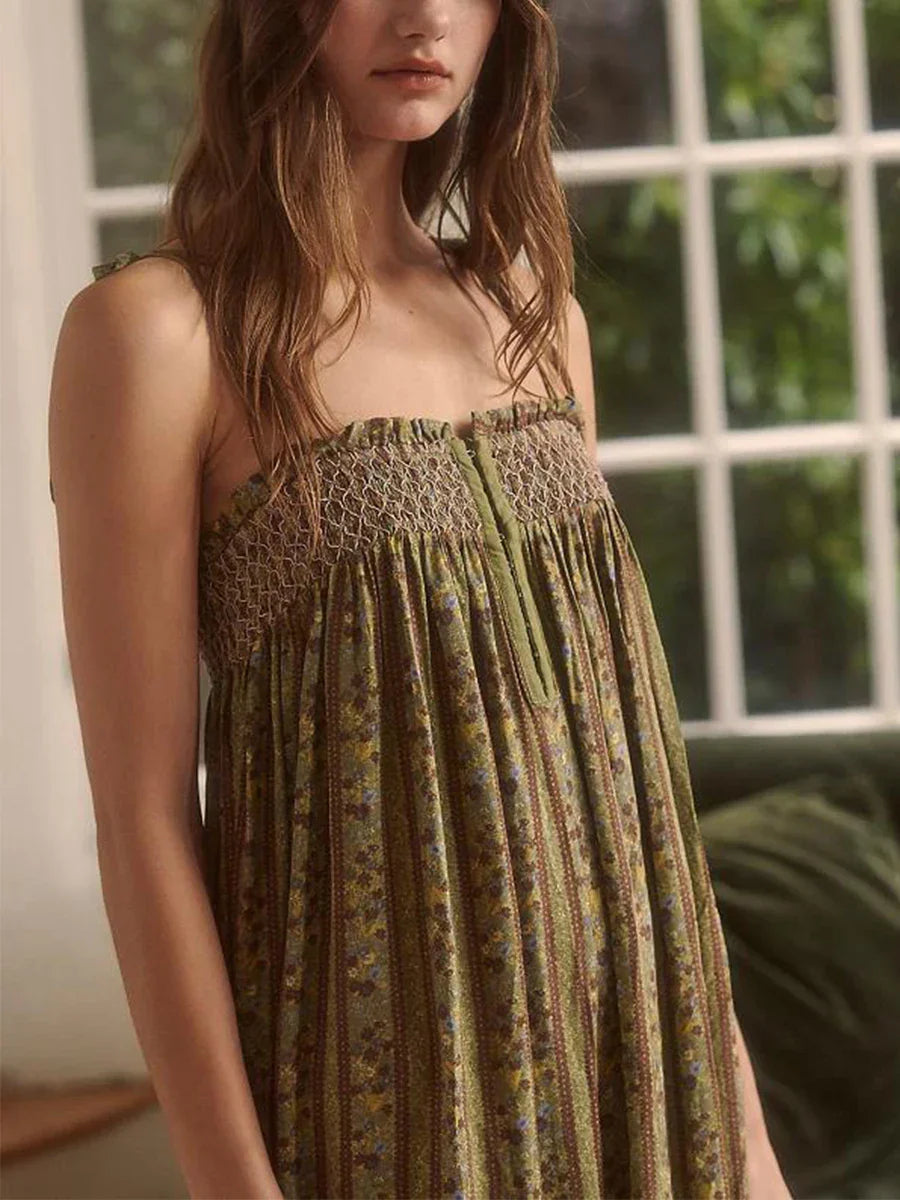 Dames Jumpsuit Bloemenprint Boho Stijl Zomerjurk
