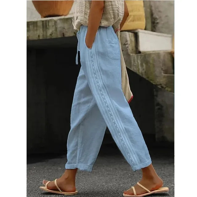 Strandbroek Heren Elastisch met Trekkoord Comfortabel
