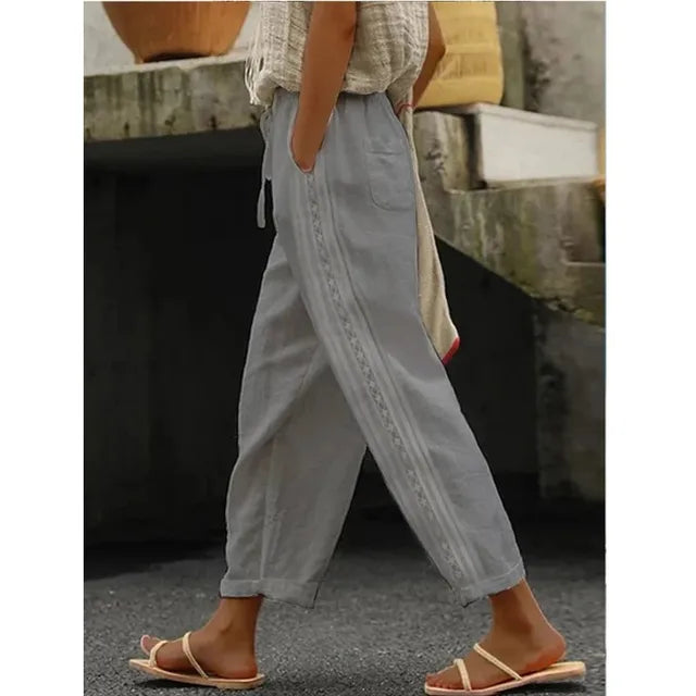 Strandbroek Heren Elastisch met Trekkoord Comfortabel