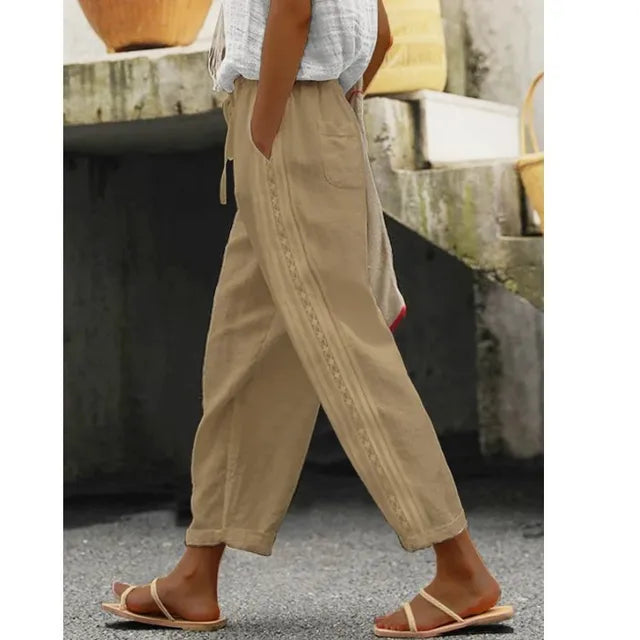 Strandbroek Heren Elastisch met Trekkoord Comfortabel