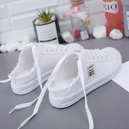 Lente Dames Sneakers Canvas Platte Comfortabele Loopschoenen