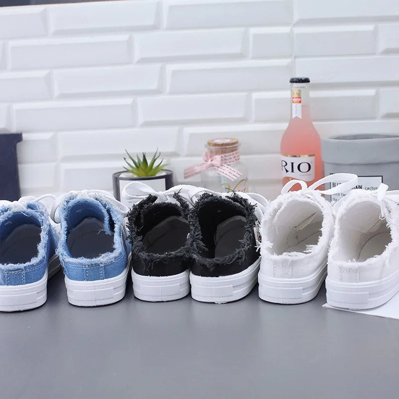 Lente Dames Sneakers Canvas Platte Comfortabele Loopschoenen