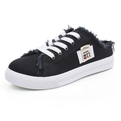 Lente Dames Sneakers Canvas Platte Comfortabele Loopschoenen