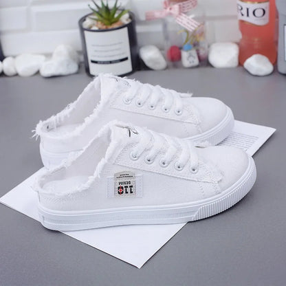 Lente Dames Sneakers Canvas Platte Comfortabele Loopschoenen