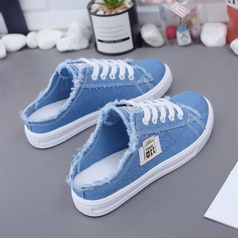 Lente Dames Sneakers Canvas Platte Comfortabele Loopschoenen