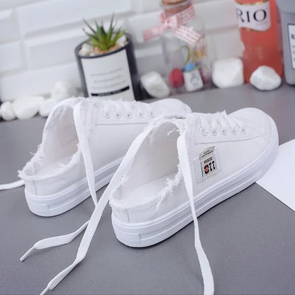 Lente Dames Sneakers Canvas Platte Comfortabele Loopschoenen