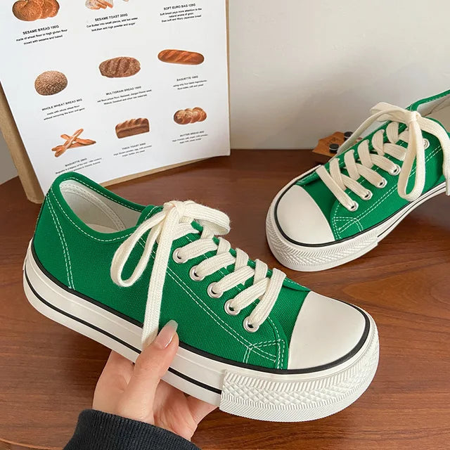Hoge Canvas Sneakers Zomerse Stijl