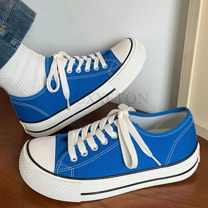 Hoge Canvas Sneakers Zomerse Stijl