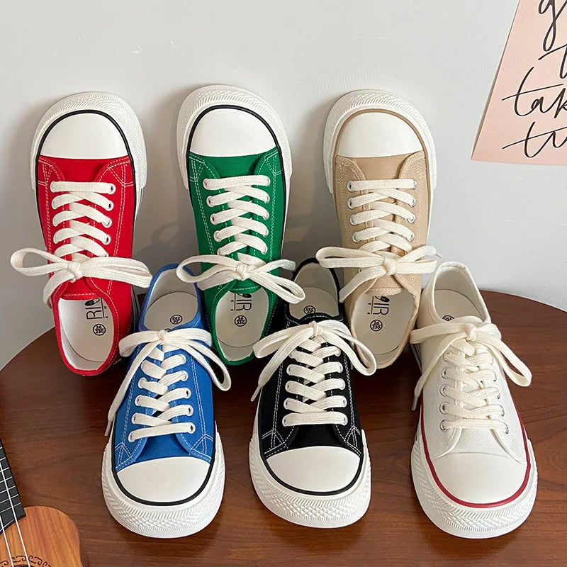 Hoge Canvas Sneakers Zomerse Stijl