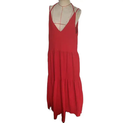 Lente Jurk Elegant Pleat Dames Jurk