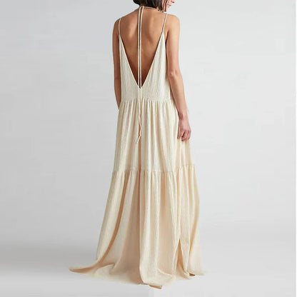 Lente Jurk Elegant Pleat Dames Jurk - StudioMarella