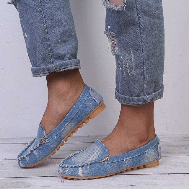 Dames Leer Schoenen Comfortabel en Casual Plattenschoenen - StudioMarella