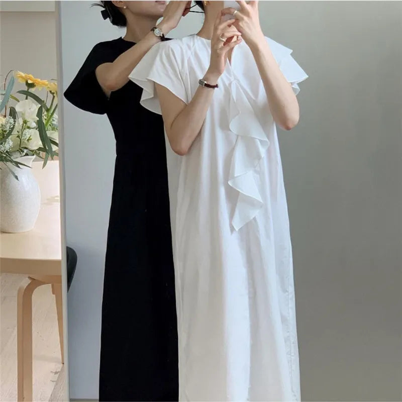 Zomerjurk Franse Stijl Elegante Vrouwelijke Kleding