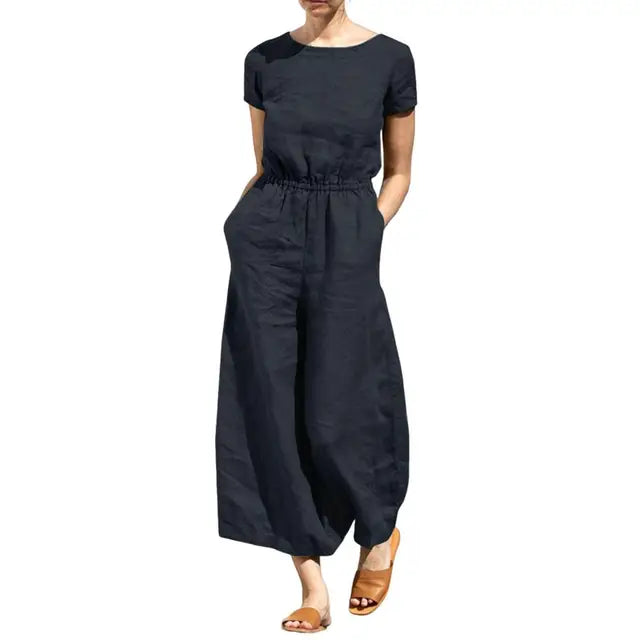 Zomer Jumpsuit Bloemenprint Vrouwelijk Comfortabel