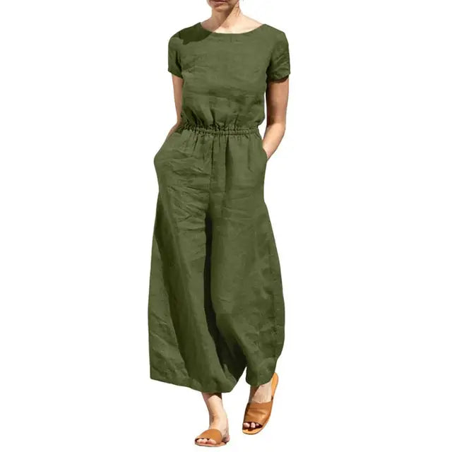Zomer Jumpsuit Bloemenprint Vrouwelijk Comfortabel