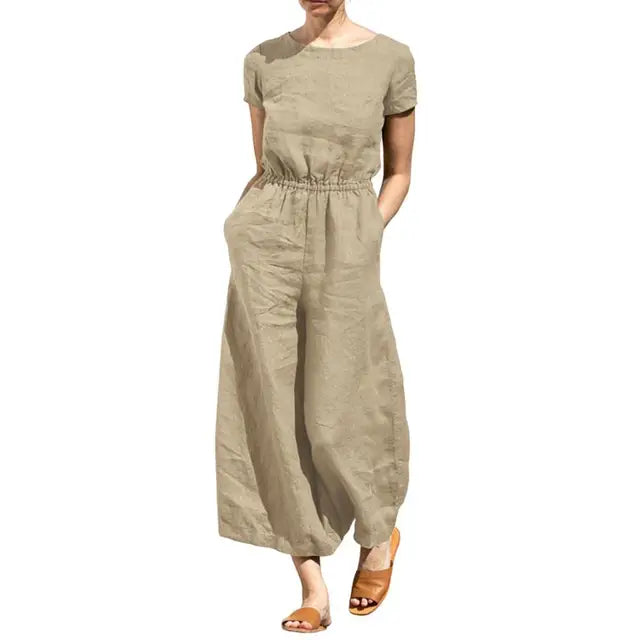 Zomer Jumpsuit Bloemenprint Vrouwelijk Comfortabel